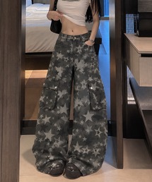 MEMECLE（メメクル）の「【 MEMECLE / メメクル 】スター カモ カーゴワイドパンツ（その他パンツ）」