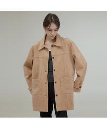 MELLOW SUEDE HALF JACKET [BEIGE]