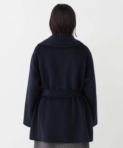NATURAL BEAUTY BASIC(ナチュラルビューティーベーシック)の「リバーベルテッドハーフコート(その他アウター・レディース・ネイビー/ブラウン/オフホワイト・SMALL/MEDIUM)」の16枚目の写真
