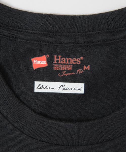 URBAN RESEARCH(アーバンリサーチ)の「Hanes Japan Fit 2P T-SHIRTS(Tシャツ/カットソー・メンズ・ホワイト×ブラック・MEDIUM/SMALL/LARGE)」の9枚目の写真