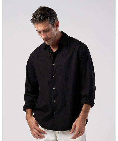 wjk(ダヴルジェイケイ)の「premium cotton broad regular shirt(シャツ/ブラウス・メンズ・ブラック/ホワイト/グレー・MEDIUM/SMALL/X-LARGE/LARGE)」の2枚目の写真