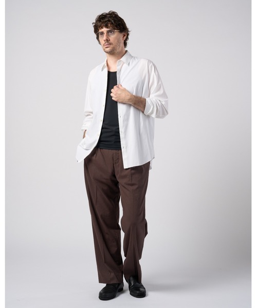 wjk(ダヴルジェイケイ)の「premium cotton broad regular shirt(シャツ/ブラウス・メンズ・ブラック/ホワイト/グレー・MEDIUM/SMALL/X-LARGE/LARGE)」の11枚目の写真