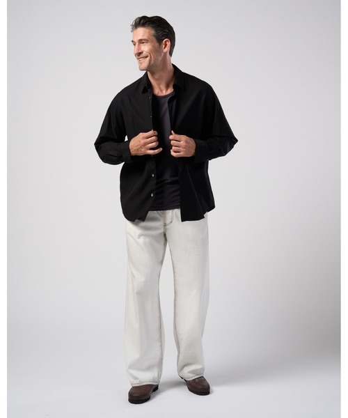 wjk(ダヴルジェイケイ)の「premium cotton broad regular shirt(シャツ/ブラウス・メンズ・ブラック/ホワイト/グレー・MEDIUM/SMALL/X-LARGE/LARGE)」の15枚目の写真