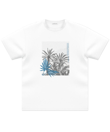 EYEUNDERSTAND（アイアンダスタンド）の「オアシスハーフTシャツ（ホワイト）（Tシャツ/カットソー）」