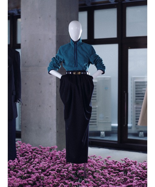 KEISUKEYOSHIDA（ケイスケヨシダ）の「Strict Fleece Shirt（その他トップス・レディース・ベージュ/ネイビー/エメラルドブルー・S/M）」の5枚目の写真