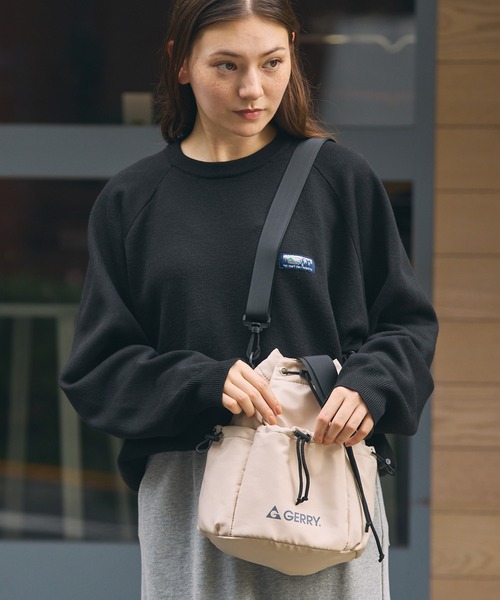 GERRY(ジェリー)の「<撥水>GERRY / ジェリー 別注 巾着 2wayショルダーバッグ【THE CRAFT CREW PRODUCTS】(ショルダーバッグ・レディース・アイボリー/ブラック/ダークグレー・FREE)」の16枚目の写真