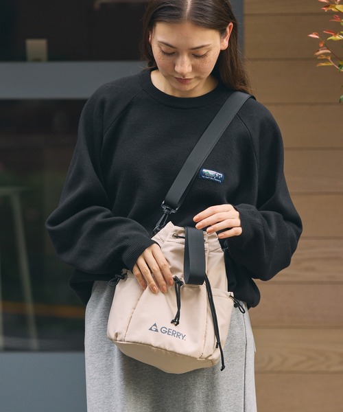GERRY(ジェリー)の「<撥水>GERRY / ジェリー 別注 巾着 2wayショルダーバッグ【THE CRAFT CREW PRODUCTS】(ショルダーバッグ・レディース・アイボリー/ブラック/ダークグレー・FREE)」の18枚目の写真