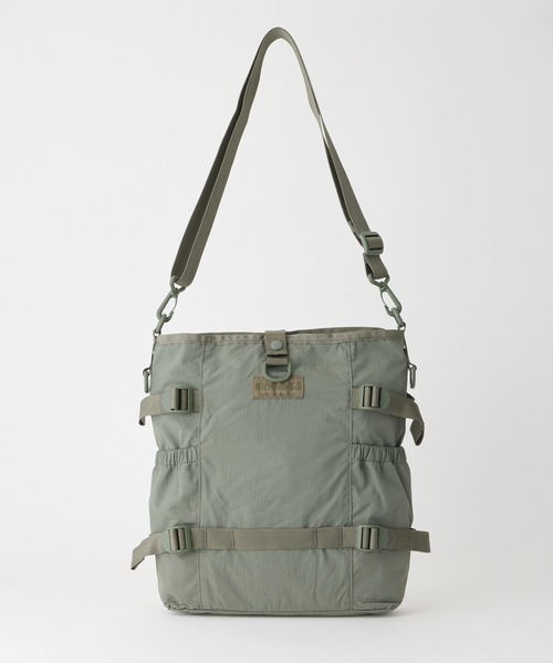 WILD THINGS（ワイルドシングス）の「米軍ラジオバッグモチーフ【WILD THINGS】STORAGE SHOULDER M リップストップナイロン ショルダーバッグ（ショルダーバッグ・レディース・ブラック/ベージュ/カーキ・ONE SIZE）」の3枚目の写真
