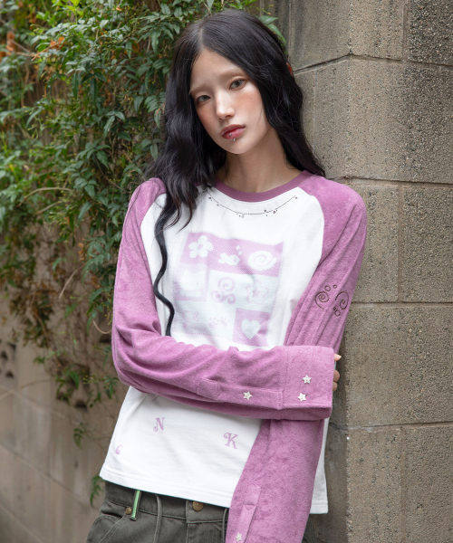 RuNaKi'Hu'(ルナキフ)の「WXT091 セイラン ラグランロングスリーブ (WHITE)(Tシャツ/カットソー・レディース・その他・1/2)」の1枚目の写真