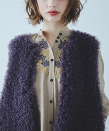 セール】【MARGE/マージ】Floral lace cropped ビスチェ（ベスト