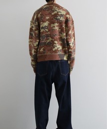 FAF(FAKE AS FLOWERS) Wik camo jacquard knit