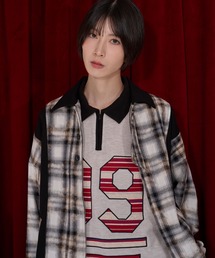 【Nora Lily】Deep Fade Check Coach Blouson