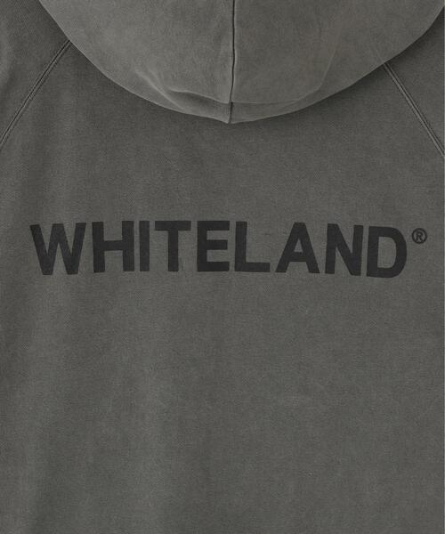 WHITELAND(ホワイトランド)の「【WEB&DEPOT限定】WHITELAND/ホワイトランド/LOGO PIGMENT SWEAT HOODIE(パーカー・メンズ・ベージュ/ブラック・L/M/S)」の7枚目の写真