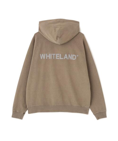 WHITELAND(ホワイトランド)の「【WEB&DEPOT限定】WHITELAND/ホワイトランド/LOGO PIGMENT SWEAT HOODIE(パーカー・メンズ・ベージュ/ブラック・L/M/S)」の13枚目の写真