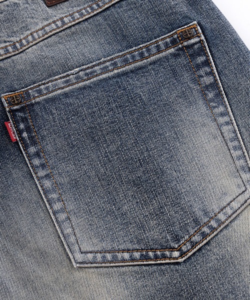 SUPPLIER(サプライヤー)の「SUPPLIER-Multiple Cross Leather Patch Baggy Denim(デニムパンツ・メンズ・ブルー/ブラック・FREE)」の20枚目の写真