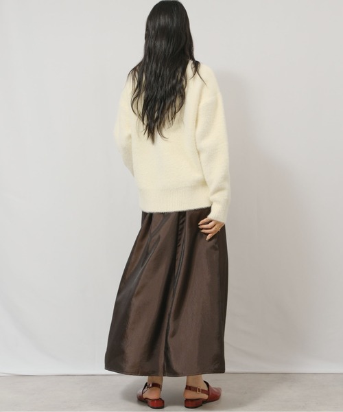 palm RICHE(ポームリシュ)の「シャンブレーフレアSK(スカート・レディース・ダークブラウン/ブロンズ/グレー・M)」の11枚目の写真