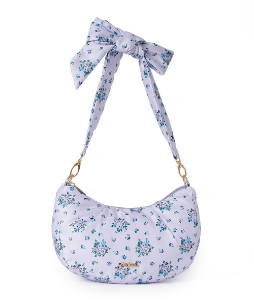 Cath Kidston(キャスキッドソン)の「リボンショルダーバッグ Garden Bouquet(ショルダーバッグ・レディース・サックスブルー/ピンク・FREE)」の12枚目の写真