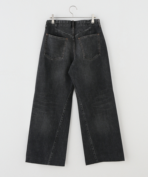 TANAKA(タナカ)の「【TANAKA / タナカ】BOY JEAN TROUSERS(デニムパンツ・レディース・ブラック・27/26)」の2枚目の写真
