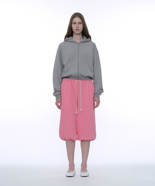 PARTIMENTO WOMEN(パルティメントウィメン)の「PWC ワイドレッグミディスウェットパンツ_8カラー(その他パンツ・レディース・ダークベージュ/ヘザーグレー/ピンク/パープル系その他・SMALL/MEDIUM/LARGE)」の8枚目の写真
