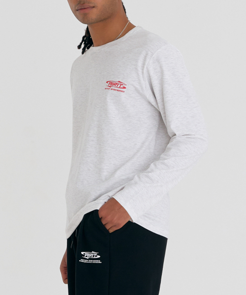 AIRIT(アイリット)の「ルーズフィット エッセンシャル LS AM1239 MEL(Tシャツ/カットソー・メンズ・グレー・X-LARGE/XX-LARGE/XXX-LARGE)」の2枚目の写真