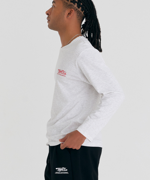 AIRIT(アイリット)の「ルーズフィット エッセンシャル LS AM1239 MEL(Tシャツ/カットソー・メンズ・グレー・X-LARGE/XX-LARGE/XXX-LARGE)」の3枚目の写真