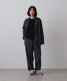 YLEVE / SUPER120's WOOL FLANNEL EASY TROUSERS