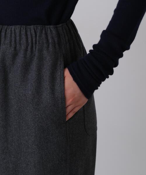 YLEVE（イレーヴ）の「YLEVE / SUPER120's WOOL FLANNEL EASY TROUSERS（その他パンツ・レディース・ネイビー/グレー・1/2）」の9枚目の写真