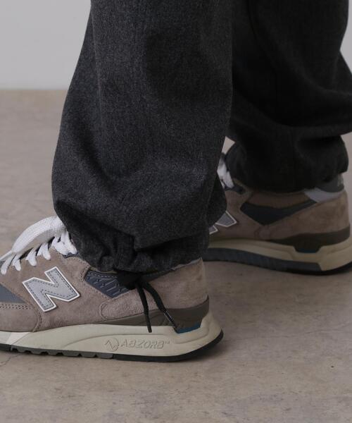 YLEVE（イレーヴ）の「YLEVE / SUPER120's WOOL FLANNEL EASY TROUSERS（その他パンツ・レディース・ネイビー/グレー・1/2）」の11枚目の写真
