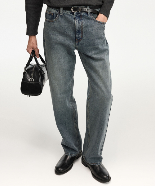 TNGT(ティーエヌジーティー)の「Lot.872 Straight Denim Pants (Vintage Blue) TNPA6F109B3(デニムパンツ・メンズ・その他・90/82/86/78)」の1枚目の写真
