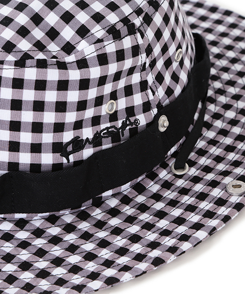 BEAMS BOY(ビームスボーイ)の「FUNAGOYA / PRINT HAT 16SS(ハット・レディース・ブラック/ブルー・ONE SIZE)」の4枚目の写真