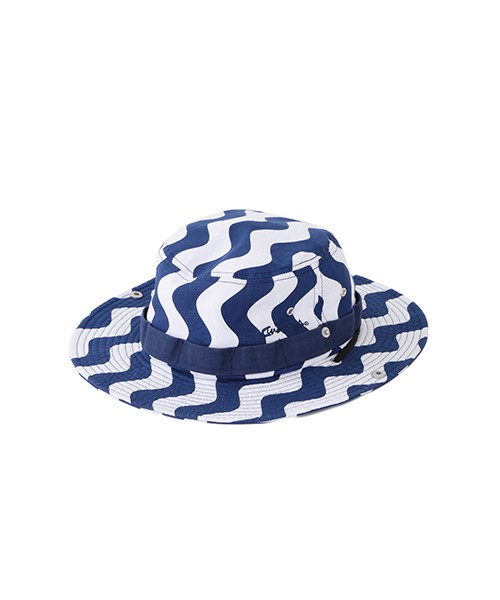 BEAMS BOY(ビームスボーイ)の「FUNAGOYA / PRINT HAT 16SS(ハット・レディース・ブラック/ブルー・ONE SIZE)」の5枚目の写真