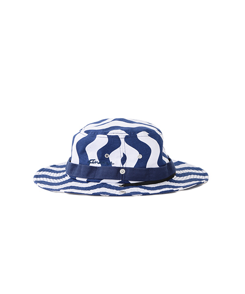 BEAMS BOY(ビームスボーイ)の「FUNAGOYA / PRINT HAT 16SS(ハット・レディース・ブラック/ブルー・ONE SIZE)」の6枚目の写真