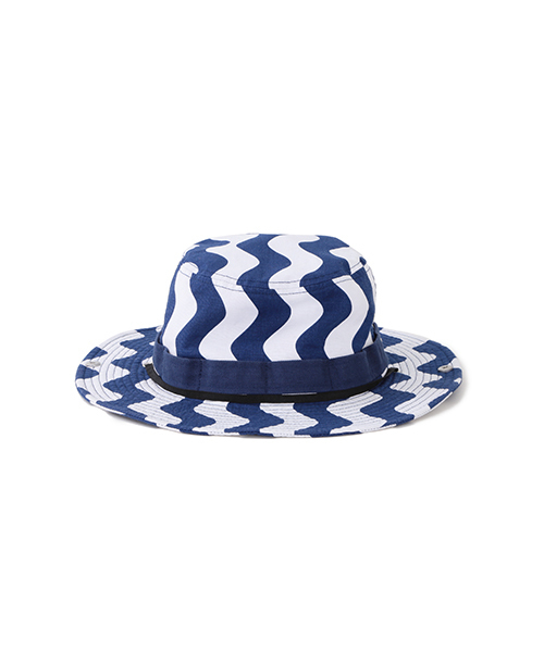BEAMS BOY(ビームスボーイ)の「FUNAGOYA / PRINT HAT 16SS(ハット・レディース・ブラック/ブルー・ONE SIZE)」の7枚目の写真