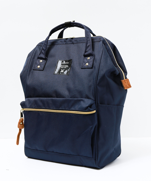 anello(アネロ)の「【anello】アネロ スクエアリュック(バックパック/リュック・レディース・ブラック/ネイビー/キャメル/マルチ・FREE)」の9枚目の写真