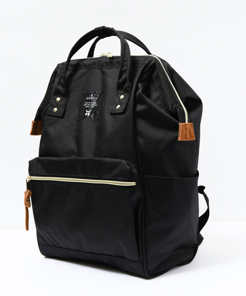 anello(アネロ)の「【anello】アネロ スクエアリュック(バックパック/リュック・レディース・ブラック/ネイビー/キャメル/マルチ・FREE)」の7枚目の写真