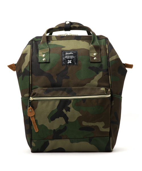 anello(アネロ)の「【anello】アネロ スクエアリュック(バックパック/リュック・レディース・ブラック/ネイビー/キャメル/マルチ・FREE)」の4枚目の写真