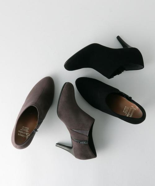 Boisson Chocolat（ボワソンショコラ）の「24/7ラウンドブーティー75（ブーティ・レディース・ブラック/ダークグレー・22.5cm/22cm/23.5cm/23cm/24cm/24.5cm）」の7枚目の写真