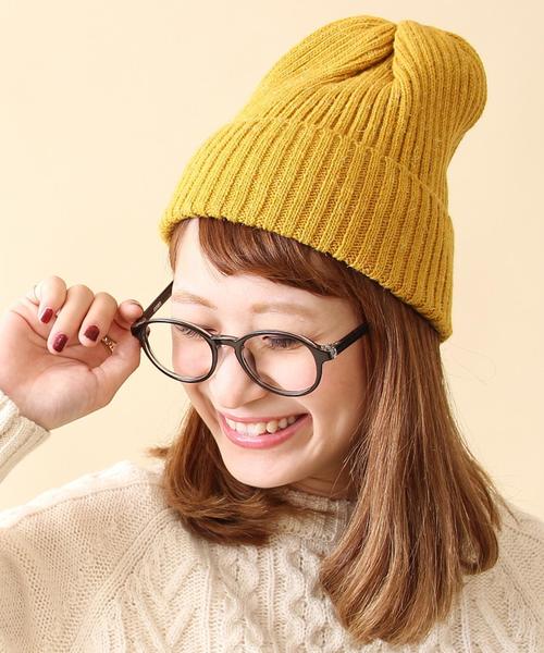 coen（コーエン）の「カラーリブワッチ（ニットキャップ/ビーニー・レディース・オフホワイト/ワインレッド/マスタード/ターコイズブルー・FREE）」の3枚目の写真