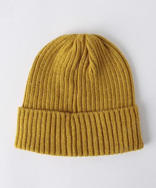 coen（コーエン）の「カラーリブワッチ（ニットキャップ/ビーニー・レディース・オフホワイト/ワインレッド/マスタード/ターコイズブルー・FREE）」の5枚目の写真