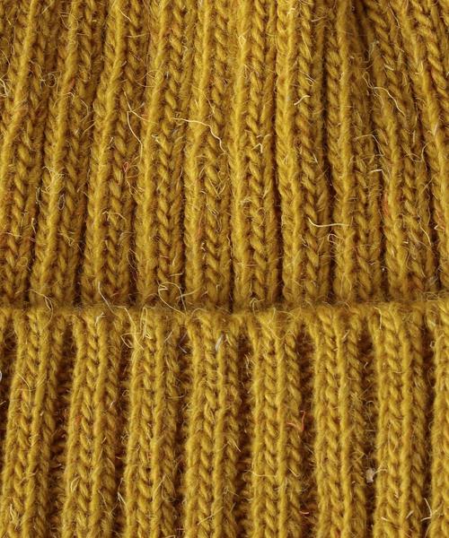 coen（コーエン）の「カラーリブワッチ（ニットキャップ/ビーニー・レディース・オフホワイト/ワインレッド/マスタード/ターコイズブルー・FREE）」の6枚目の写真