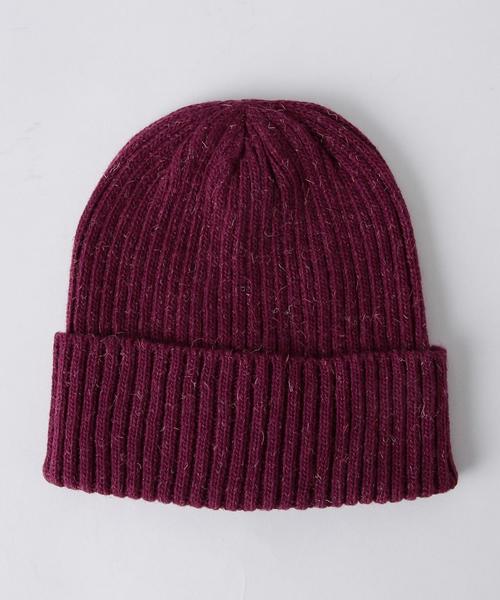 coen（コーエン）の「カラーリブワッチ（ニットキャップ/ビーニー・レディース・オフホワイト/ワインレッド/マスタード/ターコイズブルー・FREE）」の9枚目の写真