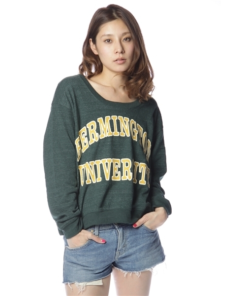 Chico（チコ）の「ｶﾚｯｼﾞﾘﾊﾞｰｽスウェット（スウェット・レディース・オートミール/グリーン/ワインレッド/ネイビー・FREE）」の2枚目の写真