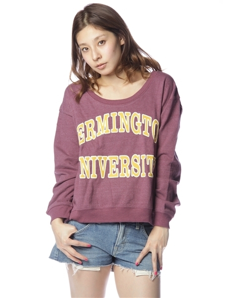 Chico（チコ）の「ｶﾚｯｼﾞﾘﾊﾞｰｽスウェット（スウェット・レディース・オートミール/グリーン/ワインレッド/ネイビー・FREE）」の4枚目の写真