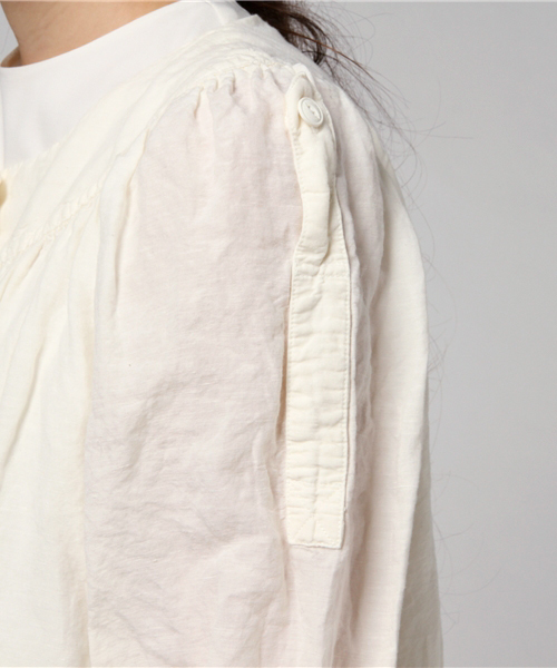 HYSTERIC GLAMOUR（ヒステリックグラマー）の「長袖ノーカラーSHOP（ワンピース・レディース・ホワイト/カーキ/ブラック・FREE）」の14枚目の写真