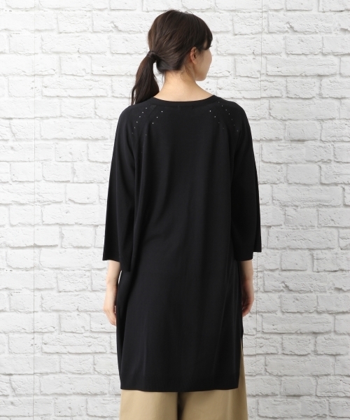 LEPSIM(レプシィム)の「14Gソデフレアロングカーディガン 759263(カーディガン/ボレロ・レディース・トップグレー/ブラック/グレイッシュベージュ/ダークネイビー・FREE)」の16枚目の写真