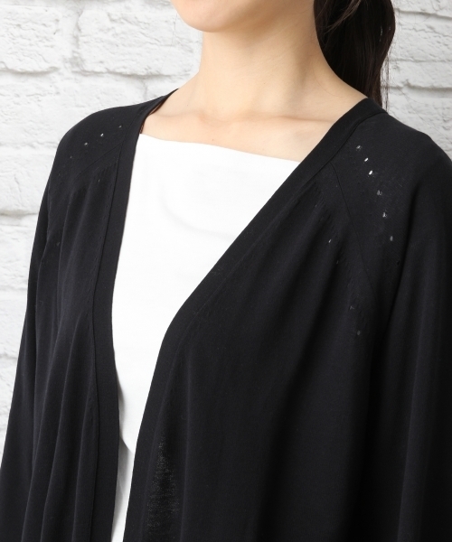 LEPSIM(レプシィム)の「14Gソデフレアロングカーディガン 759263(カーディガン/ボレロ・レディース・トップグレー/ブラック/グレイッシュベージュ/ダークネイビー・FREE)」の17枚目の写真