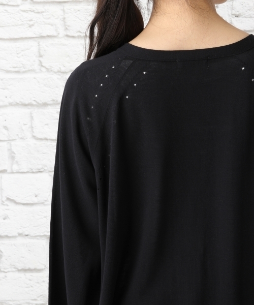 LEPSIM(レプシィム)の「14Gソデフレアロングカーディガン 759263(カーディガン/ボレロ・レディース・トップグレー/ブラック/グレイッシュベージュ/ダークネイビー・FREE)」の9枚目の写真