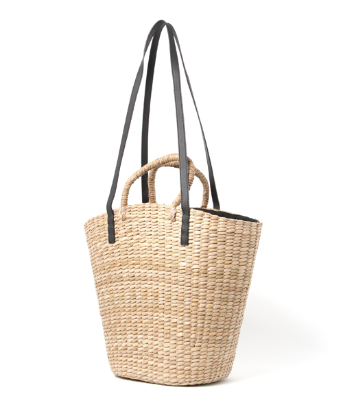 STUDIOUS（ステュディオス）の「【Beau're】ビックカゴトート（かごバッグ・レディース・ブラック/アイボリー・FREE）」の3枚目の写真