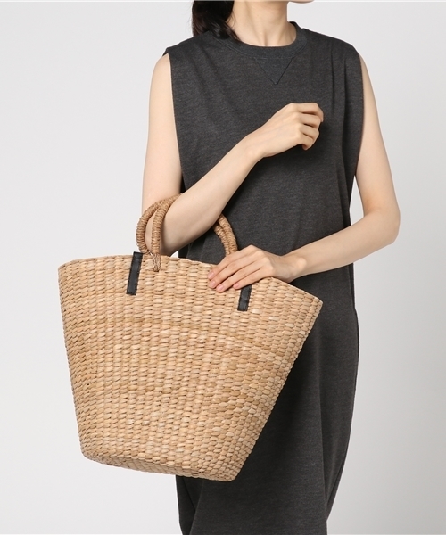 STUDIOUS（ステュディオス）の「【Beau're】ビックカゴトート（かごバッグ・レディース・ブラック/アイボリー・FREE）」の7枚目の写真