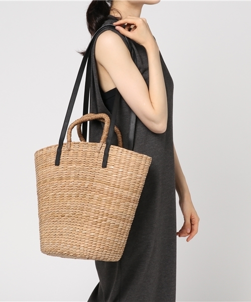 STUDIOUS（ステュディオス）の「【Beau're】ビックカゴトート（かごバッグ・レディース・ブラック/アイボリー・FREE）」の8枚目の写真